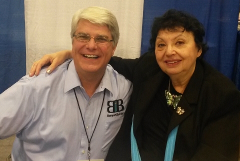 Inge Auerbacher and me at the Texas Homeschool Convention