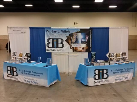 My publisher's booth at the Texas Homeschool Convention.