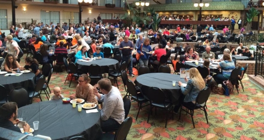 A portion of the crowd at the 2015 Homeschool Iowa Conference.