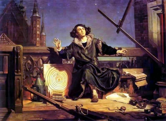 Jan Matejko's painting entitled, "Astronomer Copernicus, or conversation with God."