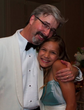 Larry Taunton and his Ukrainian daughter, Sasha. (color version of s photo that is in the book)