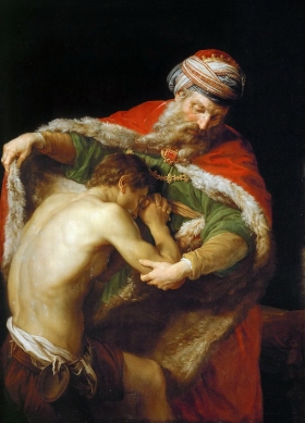 "The Return of the Prodigal Son" by Italian artist Pompeo Girolamo Batoni 